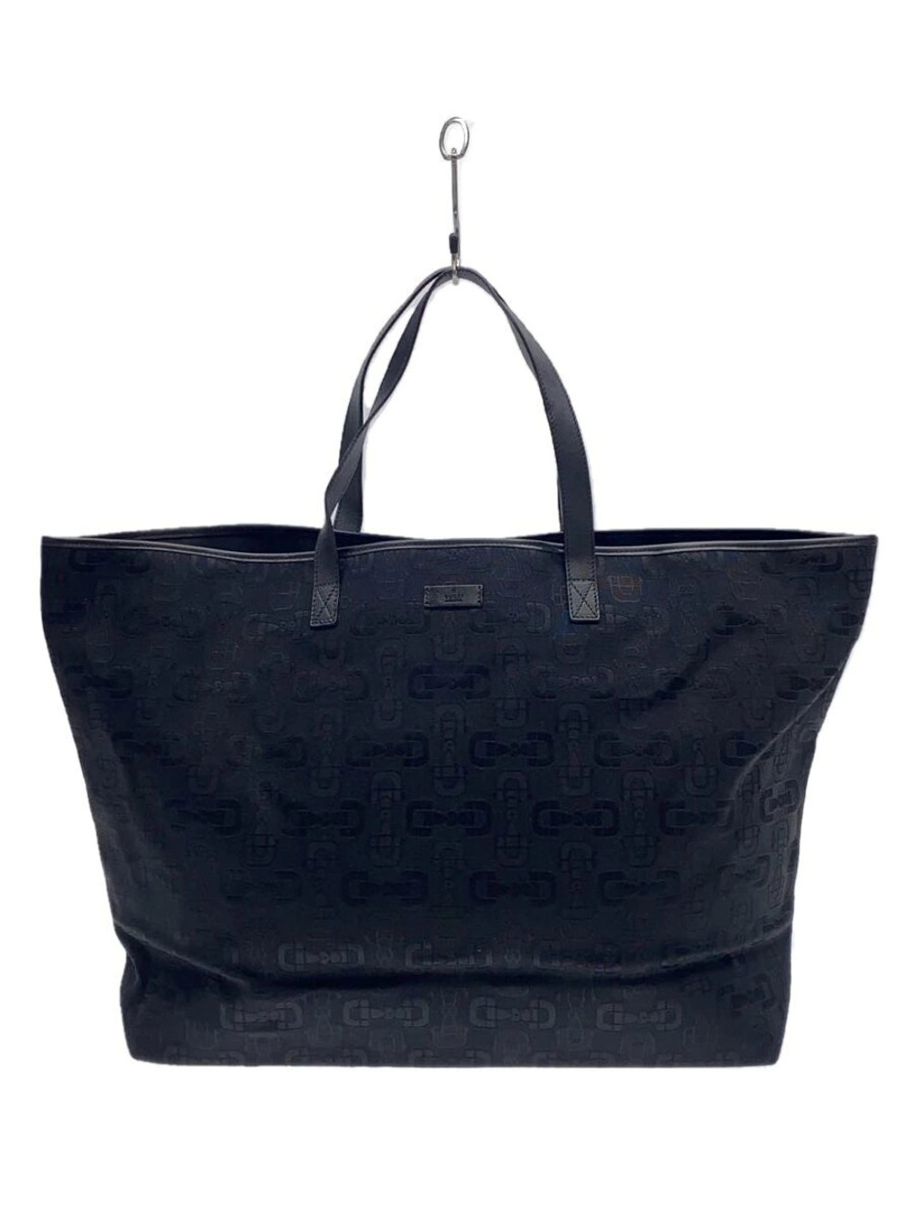 Gucci Tote Bag Outer bottom leather lifted Shadow Black Horsebit